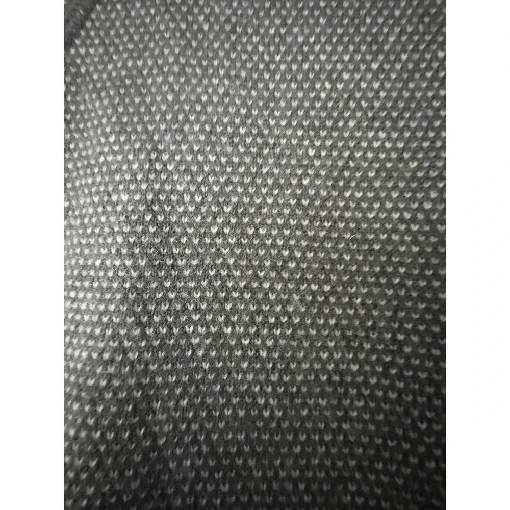 Vince Mens Bird's‎ Eye Stitch Wool Cashmere Sweater Grey Large